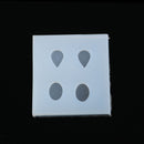 2 Silicone Resin Molds makes teardrops and oval cabochons, tol1336