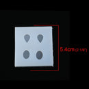 2 Silicone Resin Molds makes teardrops and oval cabochons, tol1336