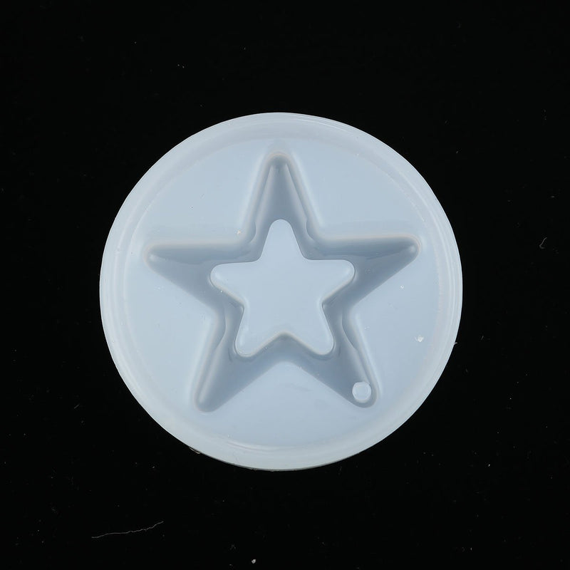 Star Charm Resin Mold, Silicone Mold for Epoxy, 2-1/4", tol1093
