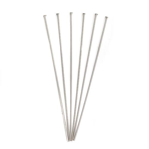50 Stainless Steel Head Pins, 2.75"  long, 304 Stainless Flat Head pin0129