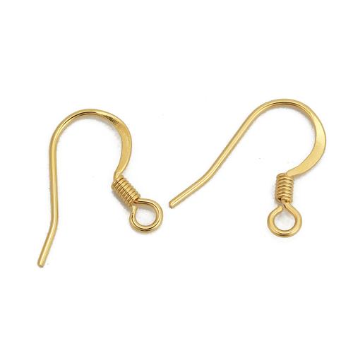 10 GOLD French Hook Earrings Ear Wires, stainless steel, fin1032