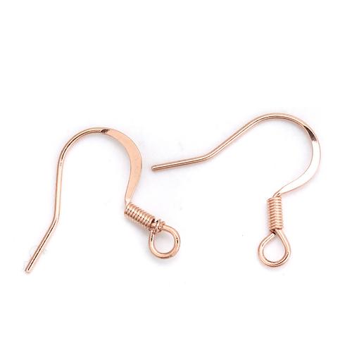 10 ROSE GOLD French Hook Earrings Ear Wires, stainless steel, fin1023