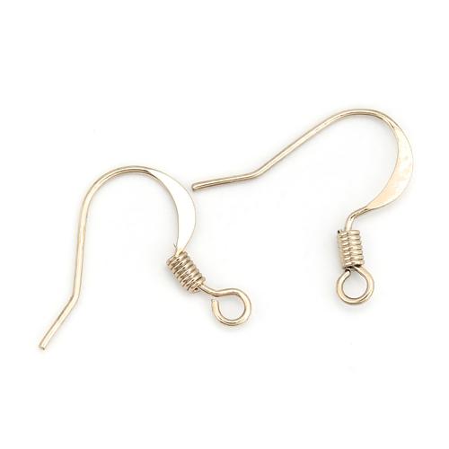 18k Gold Filled Ear Wires, Fish Hook Earring Wires, French Hooks, x20 pieces, fin1026