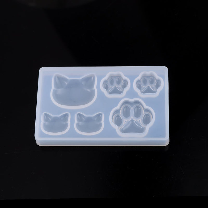 Cat Silicone Mold for Resin, Soap Making, Polymer Clay, reusable, tol0999