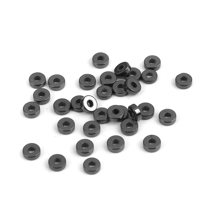 3mm Hematite Heishi Rondelle Beads, 380 beads, gem0433
