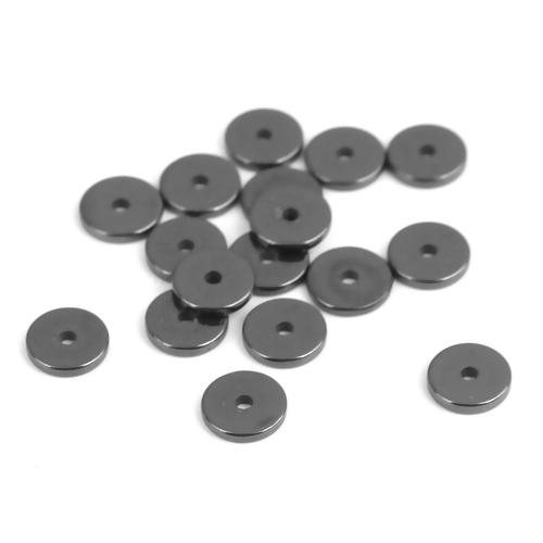 6mm Hematite Rondelle Beads, Gemstone Disc Beads, about 380 beads, GEM0675