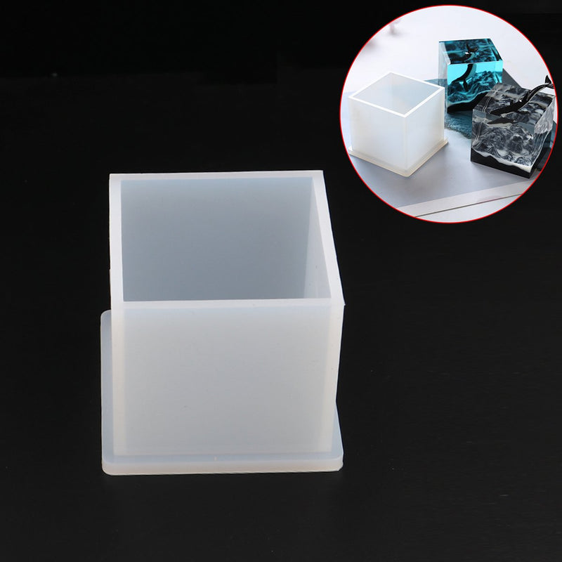 RESIN CUBE Mold, Silicone Mold to make square cube block 2" (50mm), soap mold, clay mold, reusable, tol1117