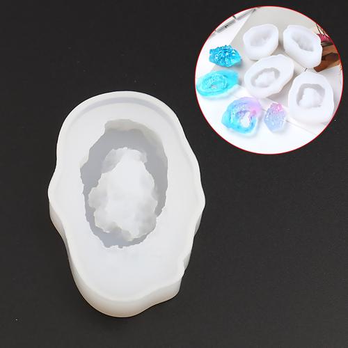 Geode Resin Mold, Silicone Resin Mold, 2-1/8" long, tol1219