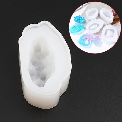 Geode Resin Mold, Silicone Resin Mold, 1-7/8" long, tol1220