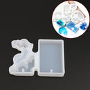 Geode Resin Mold, Silicone Resin Mold, makes 2 charms, 2-1/2" long, tol1218