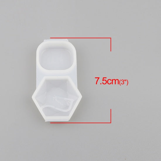 Gem Silicone Resin Mold, 2 pieces, tol1342