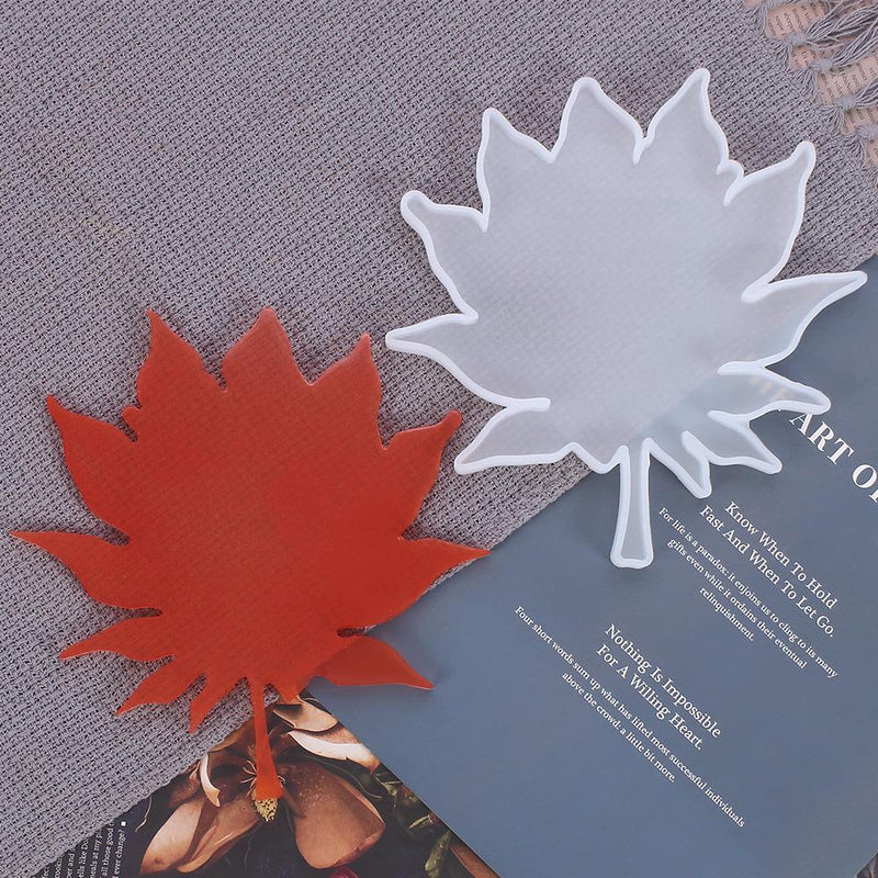 Silicone Resin Mold, Large Maple Leaf White 7-3/4", tol1126