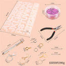 Alphabet Keychain Resin Mold Kit, plus tools, glitter, findings, kit0518