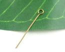 400 BRONZE Metal Eye Pins 21/22 gauge, 40mm (about 1.5" long)  pin0020