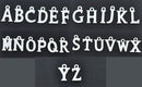 silver alphabet charms, silver letter charms