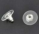 200 Earring Backs for post earrings . ear nuts . disc style, fin0301b