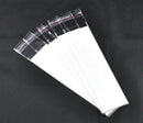 50 Resealable Self-Sealing Bags with Display Card, usable space 13.5x3.5cm (5-1/3" x 1-3/8") bulk cello jewelry bags, cellophane bag0052