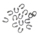 5mm GUNMETAL BLACK Wire Guides, Wire Protectors . Wire Guards . 200 pieces fin0043b
