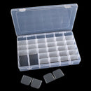 Bead Storage Box, 36 compartments in plastic box with snap closure lid 10-3/4" x 7"  tol0865
