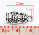 10 Silver Metal CAMPING LANTERN Charms or Pendants  chs0255