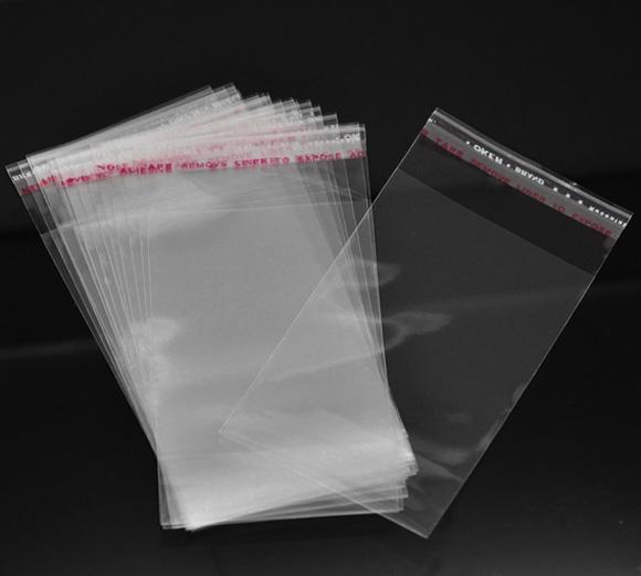 200 Resealable Self-Sealing Bags, usable space 9x6cm, (3-1/2" x 2-1/3") bulk package cello bags, cellophane jewelry bags, bag0056