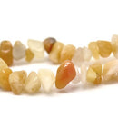 Yellow Stone Nugget Gemstone Beads, about 5-10mm, double strand, gem0681