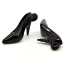 30 Opaque Acrylic HIGH HEEL SHOE Charms 38mm (1-5/8") Black cha0051