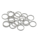 500 Silver Tone Double Loops Split Rings Open Jump Rings 12mm  jum0039b