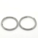 50 Silver Tone Double Loops Split Rings Jump Rings 14mm jum0041a
