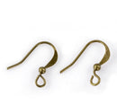 500 Antiqued Gold BRONZE Metal French Hook Earrings Ear Wires (250 pairs) fin0277