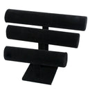 Black Velvet Jewelry Display, Triple Bracelet Display, Black Velvet Jewelry Stand, dsp0002