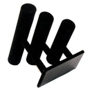 Black Velvet Jewelry Display, Triple Bracelet Display, Black Velvet Jewelry Stand, dsp0002