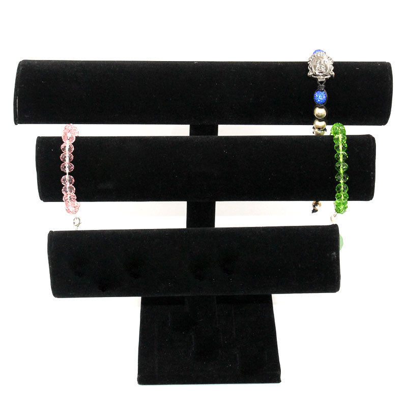 black velvet jewelry display, bracelet display