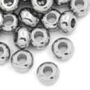 5mm STAINLESS STEEL Metal Rondelle Spacer Beads, 7 beads, bme0313a