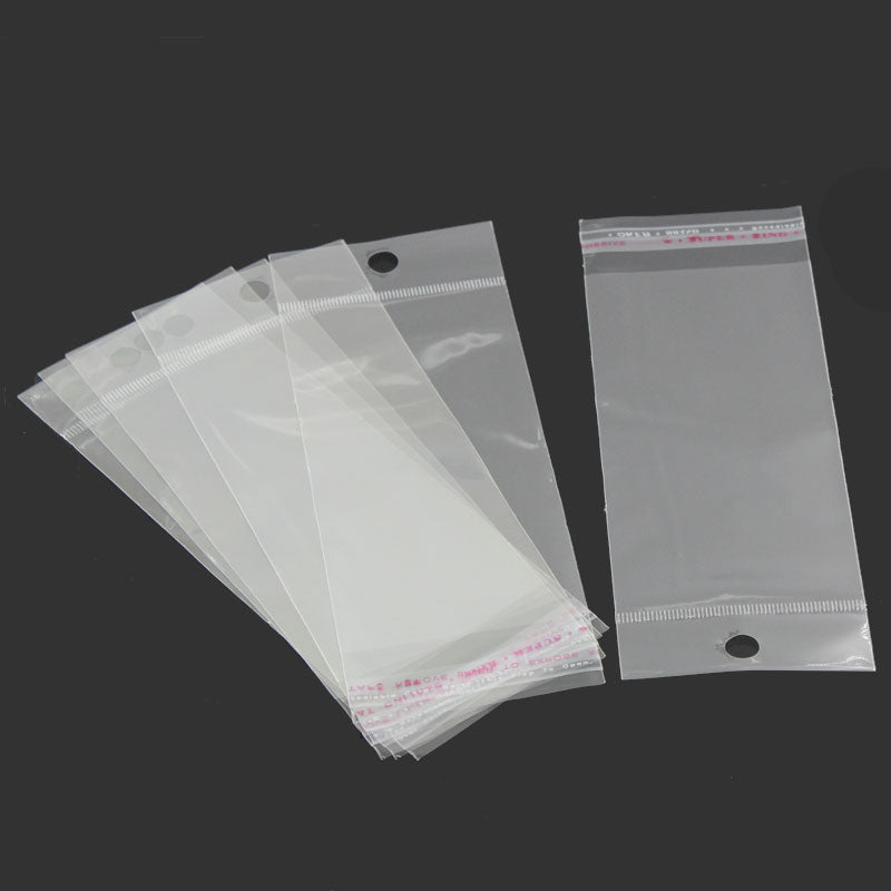 200 Resealable Self-Sealing Bags, usable space 12.2x6cm (4-3/4" x 2-3/8") bulk package cello bags, cellophane jewelry bags, bag0090