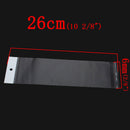 100 Resealable Self-Sealing Bags, usable space 21.5cmx7cm (8-1/2" x 2-3/4") bulk package cello bags, cellophane jewelry bags, bag0083