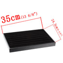 Black Jewelry Display Tray, Velvet RING Tray, 13-3/4" x 9-1/2"  dsp0008