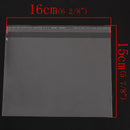 100 Resealable Self-Sealing Bags, usable space 16x13cm, (6-1/4" x 5-1/8") bulk package cello bags, cellophane jewelry bags, bag0086