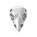 2 LARGE Silver Tone Metal BIRD SKULL Pendants - unique, Halloween chs1983