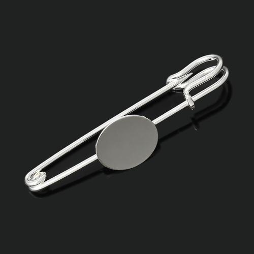 10 Silver Metal Stick Pins, brooch pins, safety pins, pad is 16mm round, shawl scarf pins, fin1057