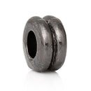 50 Gunmetal Double Rondelle Spacer Beads, 6mm, bme0383