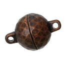2 Copper Metal Magnetic Ball Clasps, 11mm  fcl0125