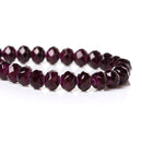 4mm DARK PURPLE Glass Rondelle Beads, faceted, full strand, 100 beads, bgl1095