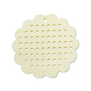 4 Counted Cross Stitch WOOD BLANK FLOWER Shapes, 1.75" diameter, make your own embroidery charm pendant, cho0131