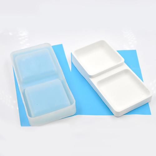 Silicone Mold Square Box, Resin Mold with Lid, 3.25", tol1265