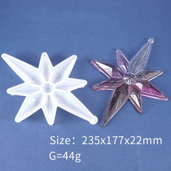 Epoxy Resin Mold, Large 3D Star, tol1351