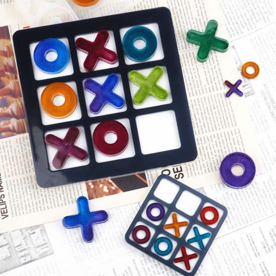 Epoxy Resin Mold, Tic Tac Toe Game, Small, tol1352