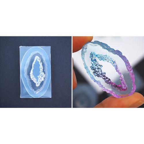 Silicone Geode Mold, For Resin, Candy, Baking, Clay, 1.75", tol1245