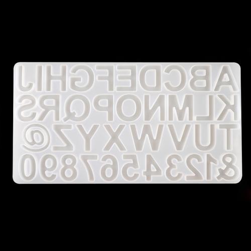 Alphabet Number Silicone Resin Mold makes letter shapes, tol1272