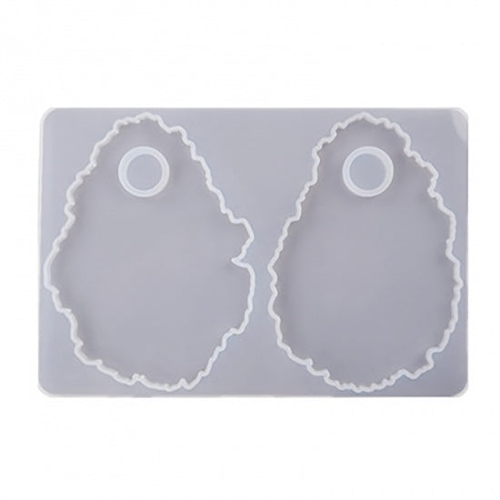Resin Geode Coaster Mold, Silicone Mold, tol1357